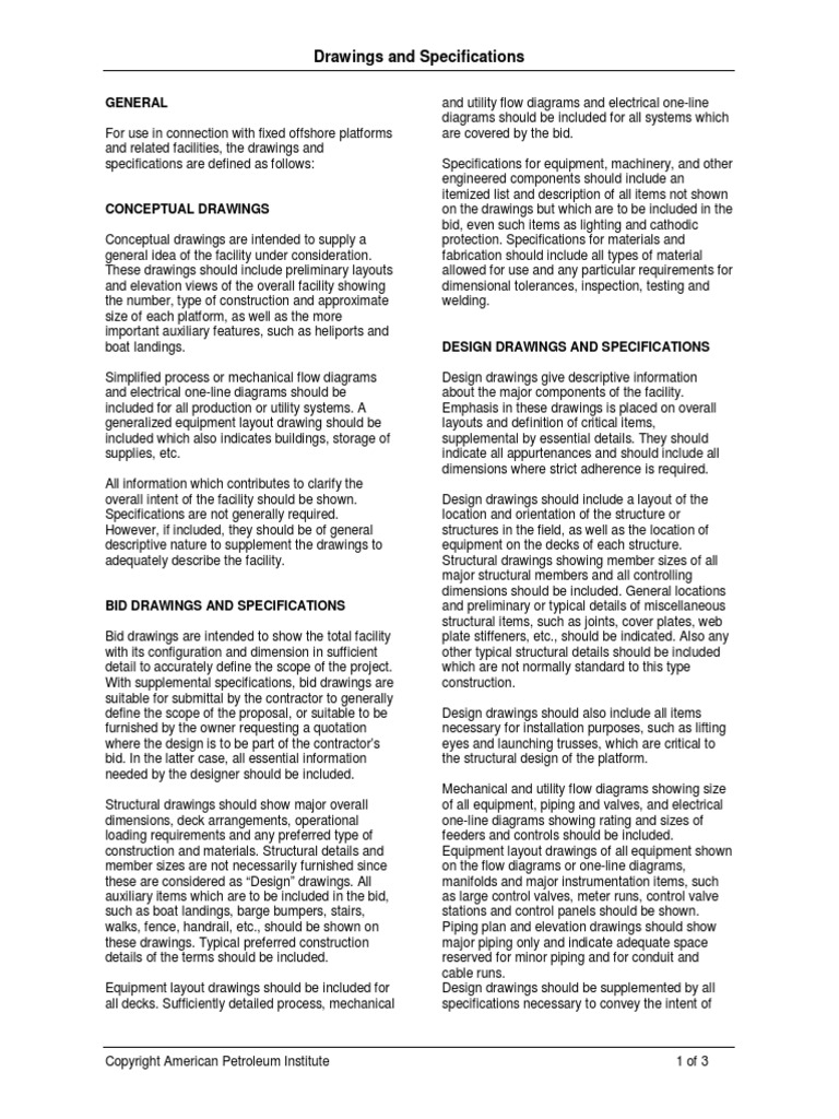Drawings and Specifications12345 | PDF | Specification (Technical ...