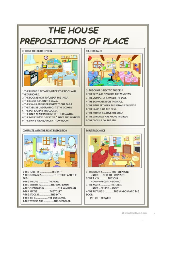 Prepositions Place and Time | PDF