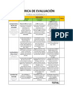 Rúbrica de Evaluación: Tarea Académica 2