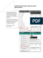 Submitting Course Evaluations Using An Apple or Android Mobile Device