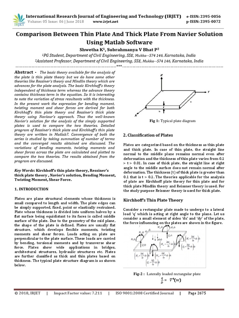 A Journal On Functionally Graded Plates | PDF | Bending | Stress ...