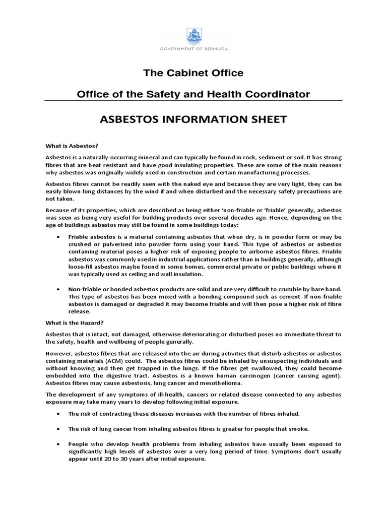 Asbestos Insulation Safety Guidelines | PDF | Asbestos | Safety