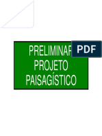 Roteiro - Processo de Projeto Paisagistico - Estudo Preliminar