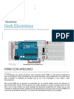 PWM con Arduino: control de velocidad y luminosidad