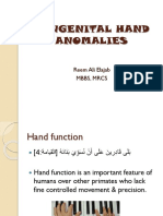 Congenital Hand Anomalies