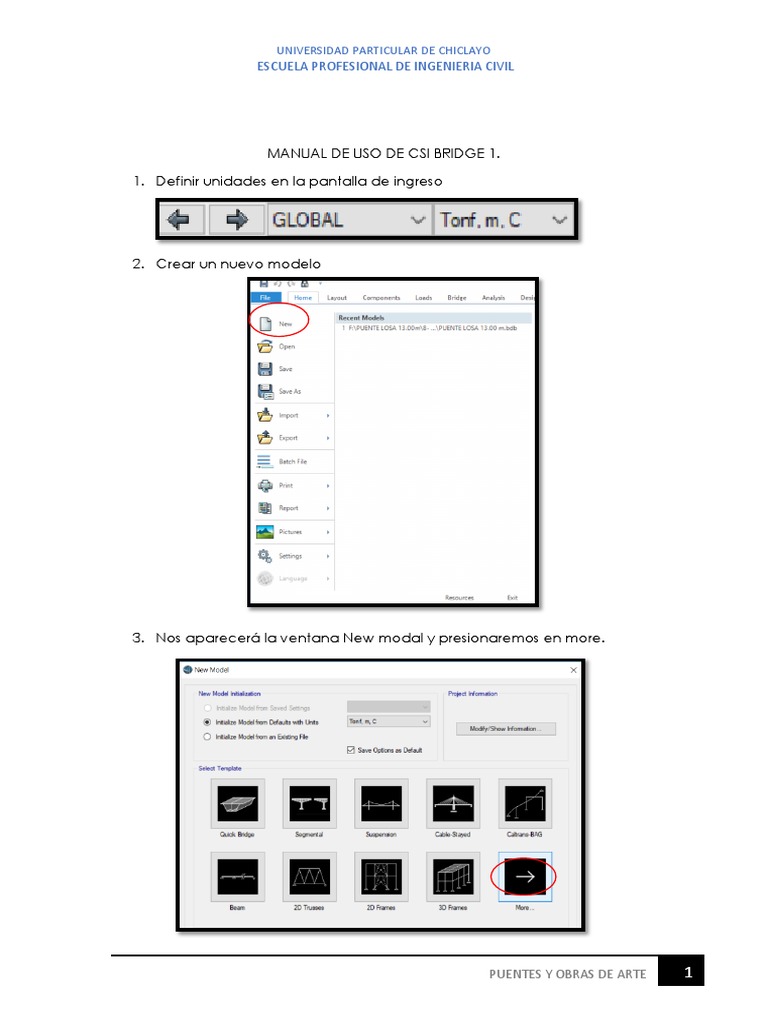 Manual de Uso de CSI Bridge | PDF | Ingeniería