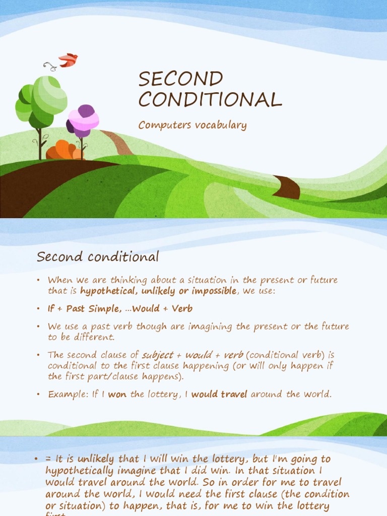 Second Conditional: Computers Vocabulary | PDF