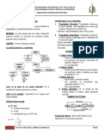 Propiedades de la materia y cambios de estado