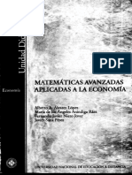 Alvarez Lopez Alberto - Matematicas Avanzadas Aplicadas A La Economia PDF