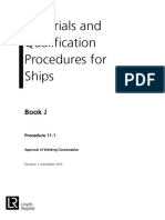 Materials and Qualification Procedures For Ships