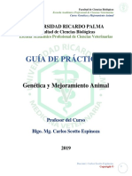 Guia de Practicas - Genetica y Mejoramiento Animal - Carlos Scotto Espinoza - 2019