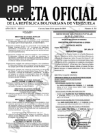 Gaceta Oficial 41702 Sumario