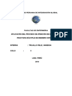 Fractura múltiple de miembro inferior: Aplicación del proceso de atención de enfermería