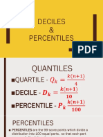 Deciles and Percentiles