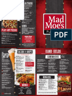 Mad Moes Food Menu 2018