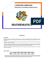 Mathematics: (Philippine Elementary Learning Competencies) Basic Education Curriculum
