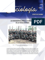 Boletín de sociología. Ejército Nacional de Colombia