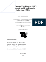 Secure Service Provisioning (SSP) frame work for IMS