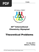 Theoretical Problems: 43 International Chemistry Olympiad