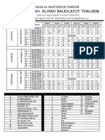 Jadwal Pelajaran MA 2019-2020 Terbaru