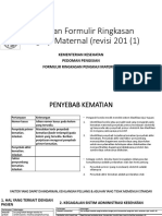 Pedoman Formulir Ringkasan Pengkaji Maternal (Revisi 201