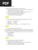 Multiple Choice Questions: ST RD