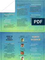 Brochure in Earth Science