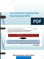 Tatalaksana Pneumonia Rekomendasi WHO