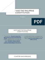 NSTP and The Philippine Constitution - Report