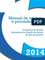 Ouvidoria da Saúde RJ: Manual de Normas e Procedimentos