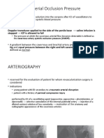 Cavernous Arterial Pressure Test