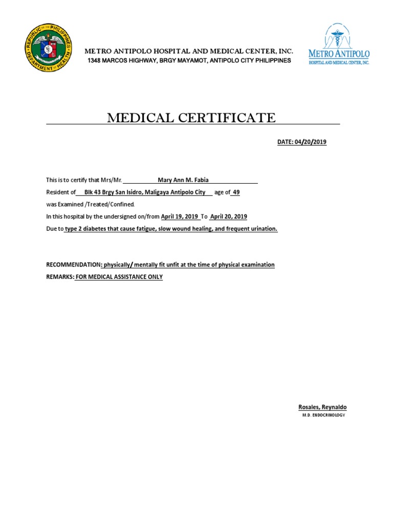 Metro Antipolo Hospital and Medical Center PDF