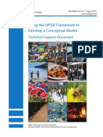 Using The DPSIR Framework To Develop A Conceptual Model:: Technical Support Document