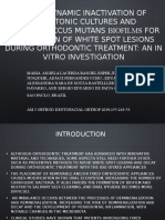 Photodynamic Inactivation of Planktonic Cultures and Streptococcus Mutans Biofilms For Prevention of White Spot Lesions During Orthodontic Treatment: An in Vitro Investigation