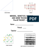 Pre-AP Mendel and Meiosis Packet