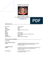 Curriculum Vitae: Clevient John D. Lasala