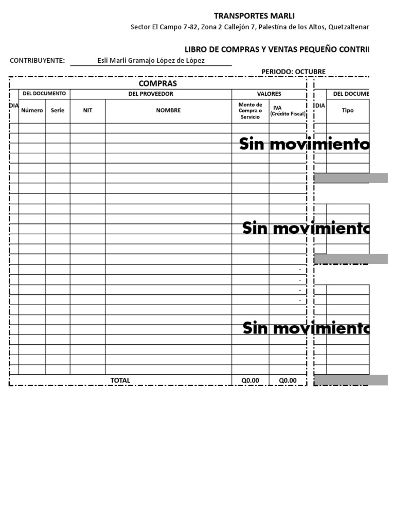 04 Libro de Compras y Ventas 2017 10-12 | PDF
