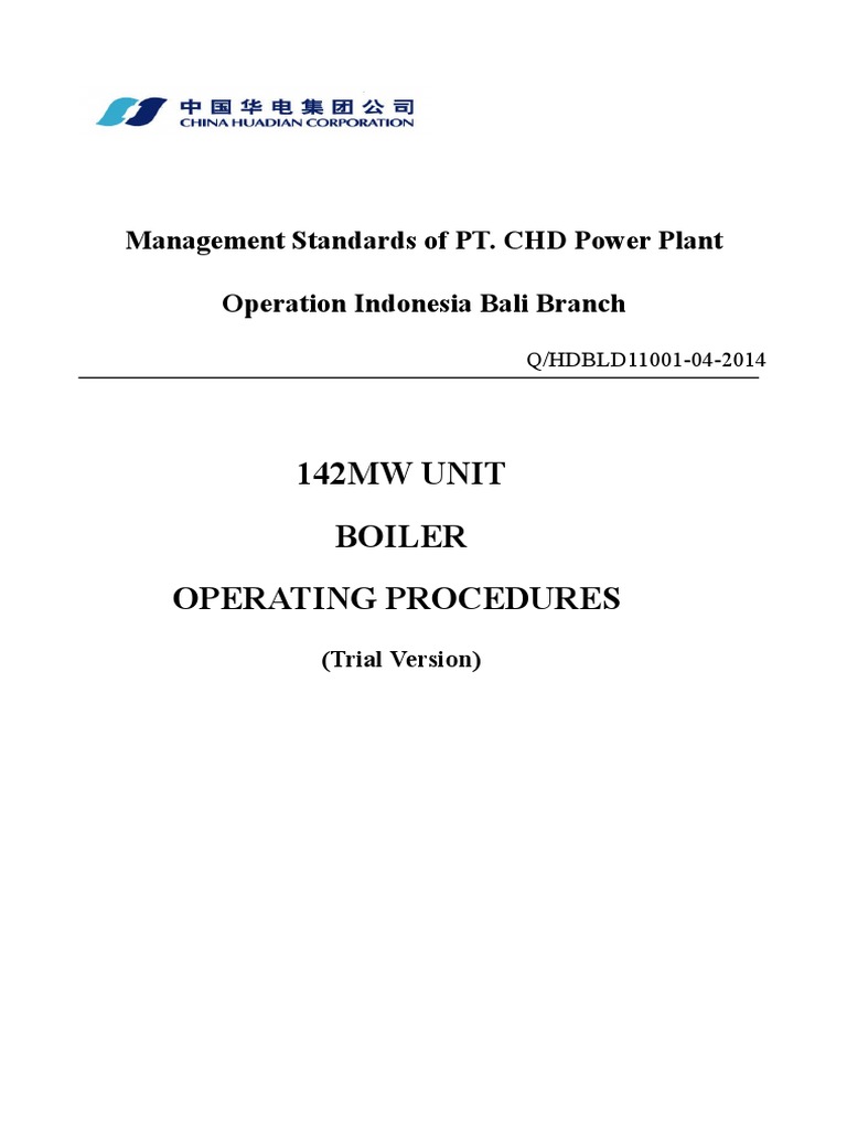 Boiler Operating Procedures | PDF | Boiler | Furnace