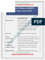 ACC501-Short Notes Lec 23-45