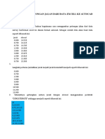 Membuat Cross Jalan Excell Ke Autocad