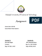 Assignment: Shahjalal University of Science & Technology