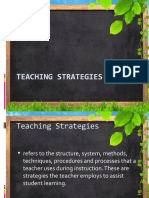 Teaching Strategy