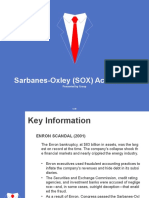 Sarbanes-Oxley (SOX) Act of 2002: Presented by Group