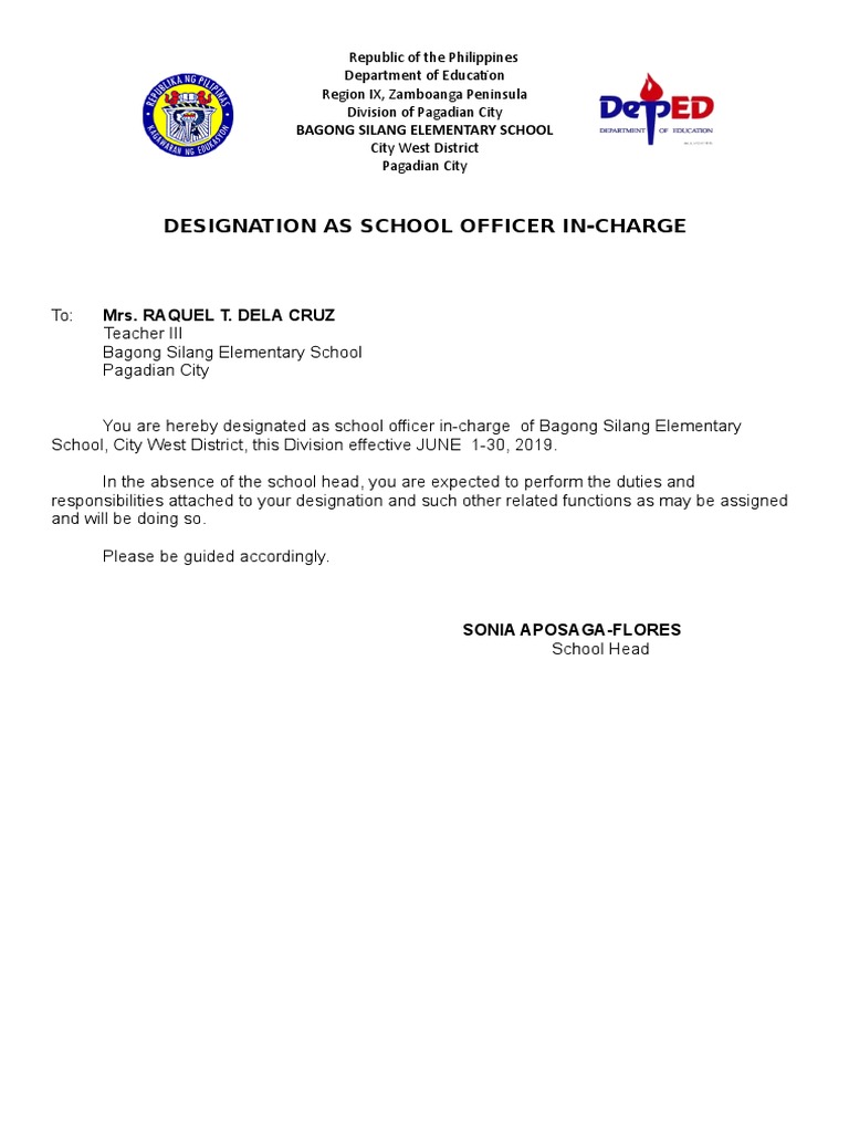designation-as-school-officer-in-charge-mrs-raquel-t-dela-cruz-pdf