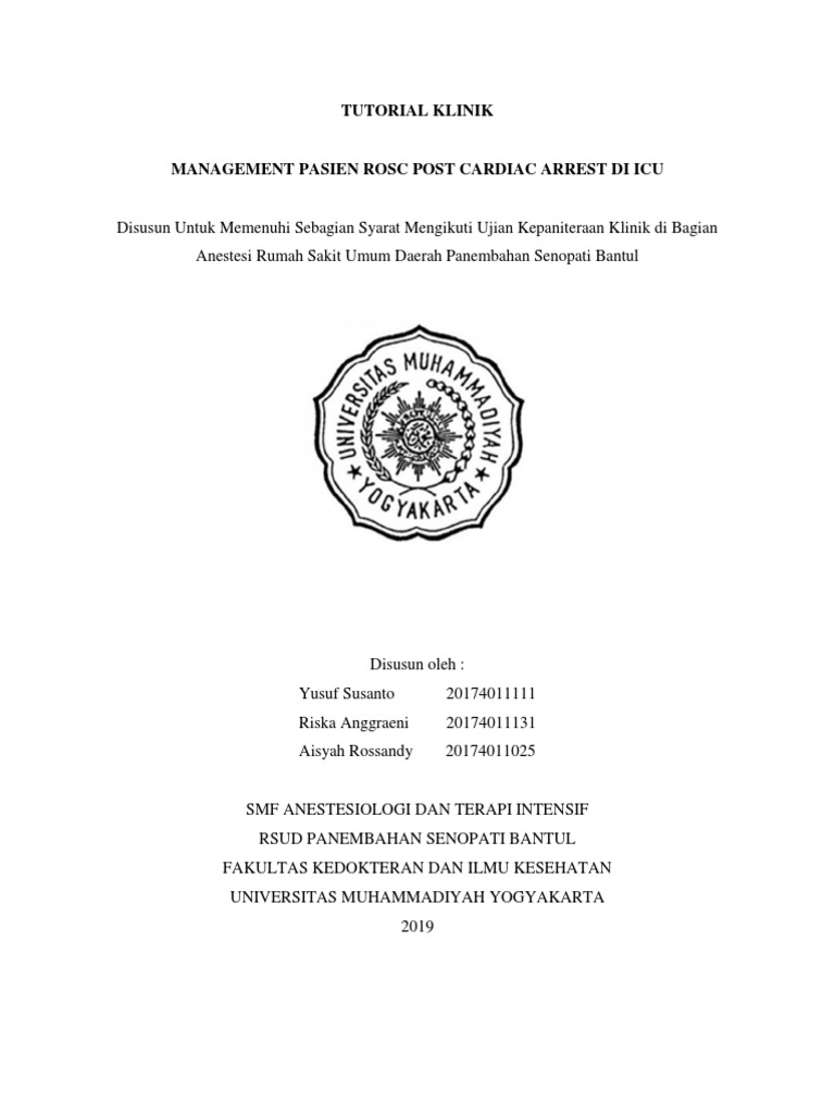 Manajemen Pasien ROSC di ICU | PDF