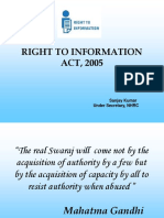 Right to Information Act 2005 Summary