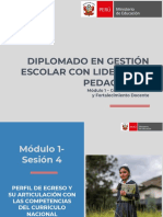 Sesión Nro. 04 Del Modulo Nro. 01 Del Diplomado en Gestión Escolar Con Liderazgo Pedagógico 2019