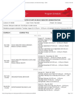 Master of Arts in Music Industry Administration - Cohort Course Schedule - Cal State Northridge - CSUN