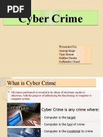 Cyber Crime Cyber Crime: Presented By: Presented by