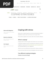 Coping Strategies - CESH - CSHS